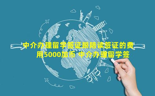 中介办理留学签证跟陪读签证的费用5000加币 中介办理留学签证通过率高吗